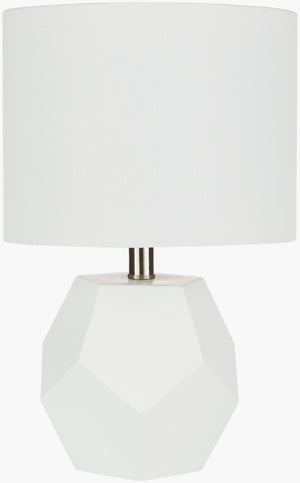Livabliss Kelsey Glass Table Lamp with Linen Shade and Metal Finial for Bedside or Desk KYS-003