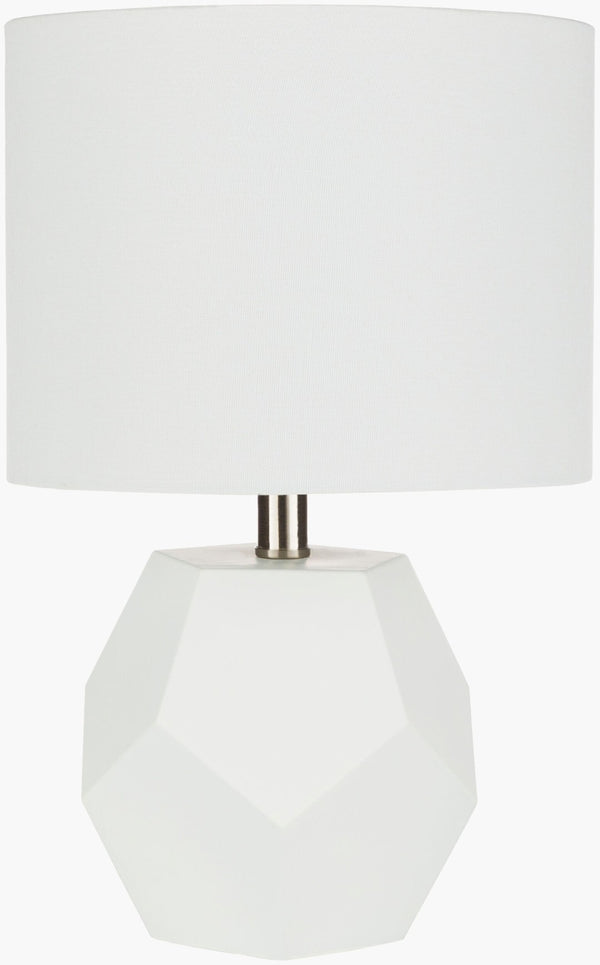 Livabliss Kelsey Glass Table Lamp with Linen Shade and Metal Finial for Bedside or Desk KYS-003