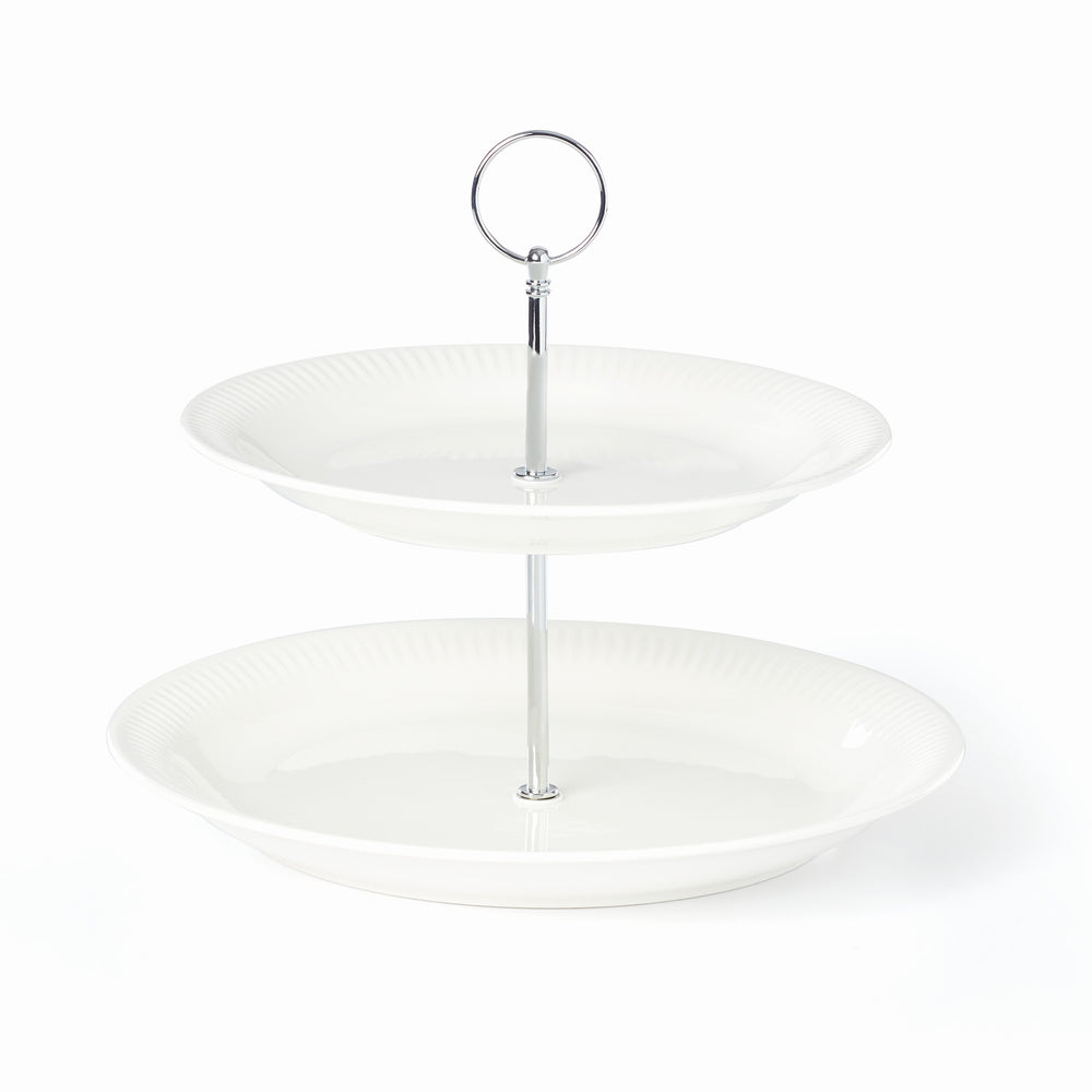 Lenox Profile 2-Tiered Server White, WHITE PORCELAIN 892761