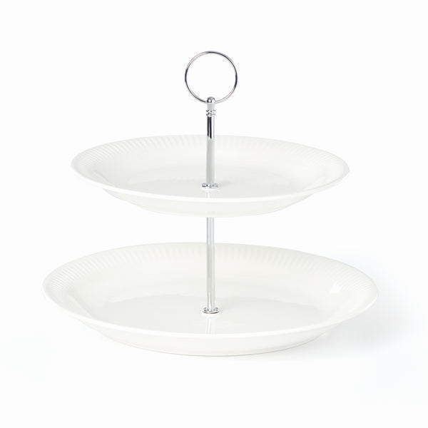 Lenox Profile 2-Tiered Server White, WHITE PORCELAIN 892761
