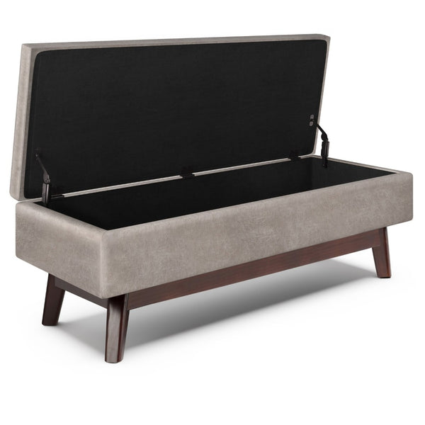 English Elm Owen - Versatile Rectangular Storage Ottoman In Distressed Grey Taupe For Modern Living Spaces B136P159184-GIGA