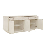 Brighton 4-Door Buffet with Storage Drawers White, North Star Finish P378302 Pulaski Furniture