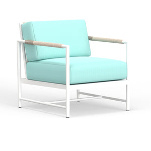 Sabbia Club Chair in Dupione Celeste, No Welt SW4901-21-8067 Sunset West