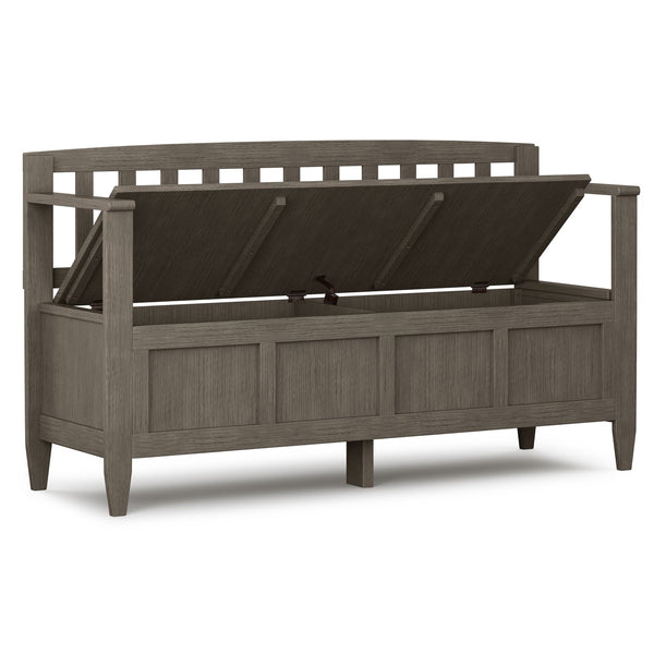 English Elm Brooklyn Handcrafted Entryway Storage Bench With Spacious Compartments And Farmhouse Charm B136P158494