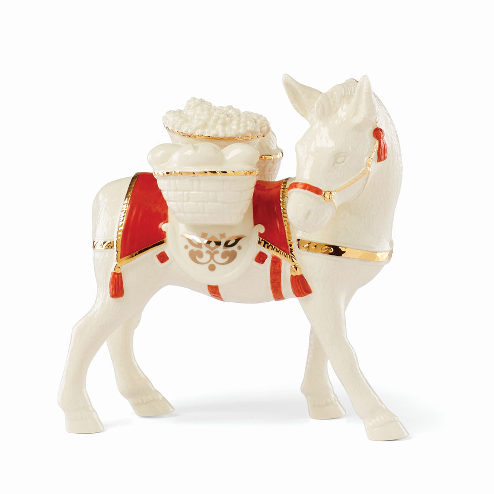 Lenox First Blessing Nativity Donkey Figurine Multi, IVORY PORCELAIN 890569
