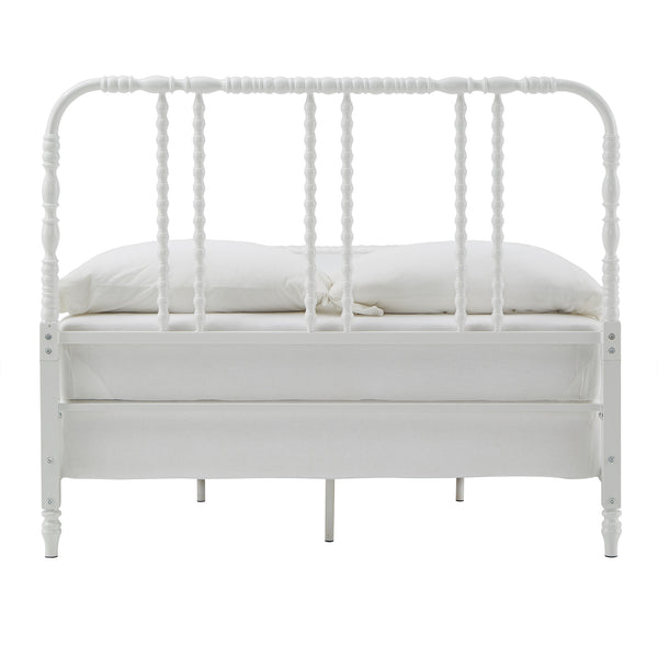 Homelegance By Top-Line Ambrose Metal Spool Bed White Metal