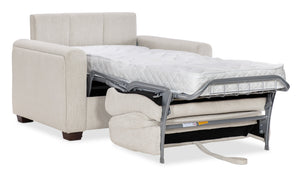 Hooker Furniture Griffin Twin Sleeper Chair Beige Performance Fabric Transitional Lounge for Guest Rooms SS179-TS01-405