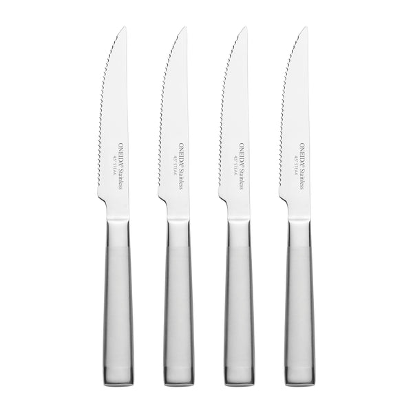 Lenox Oneida Performance 4 Piece Stainless Steel Steak Knife Set Metallic, STAINLESS METAL 55106L20