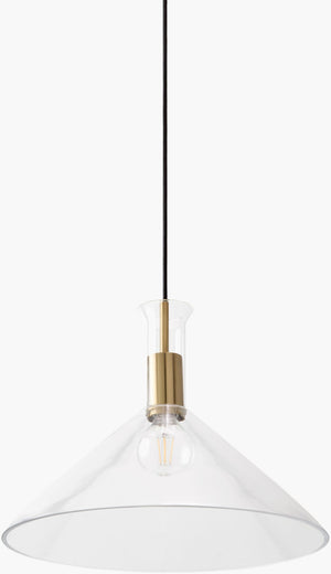 Surya Katzinor Iron and Glass Arts and Crafts Pendant Light Warm Ambient Glow for Dining Rooms KZN-001