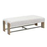 Modern Upholstered  Ottoman Bench Gray with Upholstered Finish P301562 Pulaski Furniture