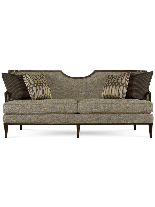 A.R.T. Furniture Harper Modern Sofa - Stylish New Traditional Design With Elegant Curved Arms And Plush Cushions Gray, Brown Wood,Foam,Down,Fabric,Metal 161501-5036aa