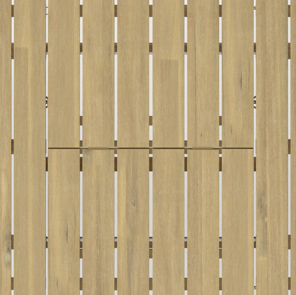 English Elm Beachside Extendable Outdoor Dining Table in Light Teak — Solid Acacia Wood, Seats 4-8, 63–86.6" B136P159383