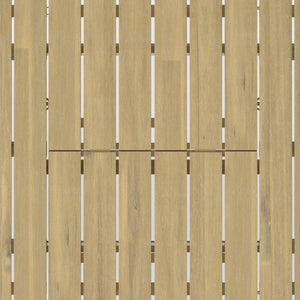 English Elm Beachside Extendable Outdoor Dining Table in Light Teak — Solid Acacia Wood, Seats 4-8, 63–86.6" B136P159383