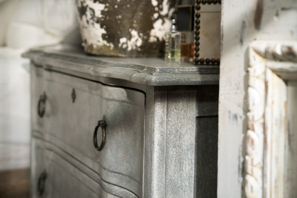 Hooker Furniture Boheme Verbena Bachelor's Chest Stonewash Blue 2-Drawer Cedar & Felt Lined With Integrated Lighting 5750-90017-BLU3