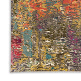 Nourison Celestial CES14 Machine Made Power-loomed Borderless Design Indoor Only Modern & Contemporary  Rug Sunset, Multicolor 100% Polypropylene 99446483171