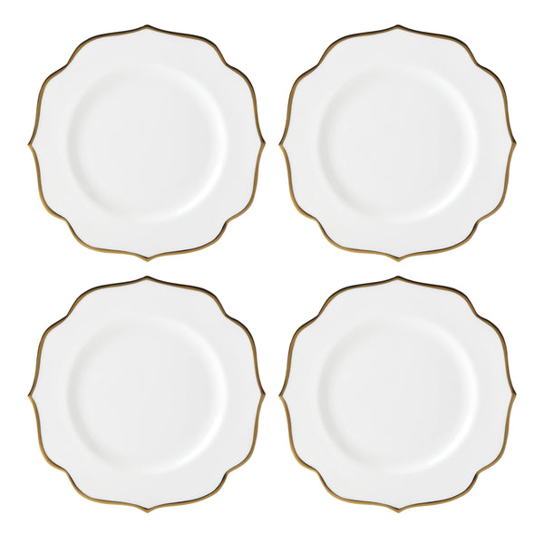 Lenox Contempo Luxe Accent Plates, Set of 4 White, WHITE PORCELAIN 897271