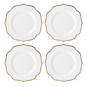 Lenox Contempo Luxe Accent Plates, Set of 4 White, WHITE PORCELAIN 897271