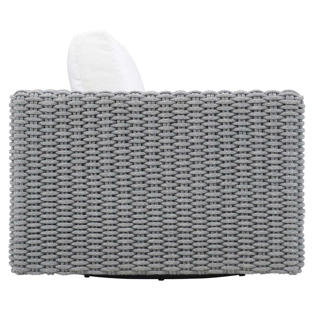 Bernhardt Bernhardt Capri Swivel Outdoor Chair With Quick-Dry Cushions, Handcrafted Rope Base, Weather-Ready Durability OP102SC