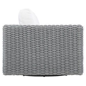 Bernhardt Bernhardt Capri Swivel Outdoor Chair With Quick-Dry Cushions, Handcrafted Rope Base, Weather-Ready Durability OP102SC