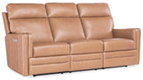 Twain Zero Gravity Power Sofa w/Power Headrest and Lumbar Brown SS645-PHZL3-080 Hooker Furniture