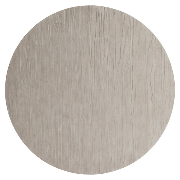 Bernhardt Bernhardt Harmon Cocktail Table In Textured Gris Finish — 48" Round Pine Veneer Top, Three-Leg Stability 555015