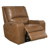 Parker House Swift - Bourbon Power Reclining Sofa And Recliner Brown Top Grain Leather With Match (X) Mswi-31ph-bou