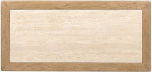 Hooker Furniture Driftwood One-Drawer Nightstand With Stone Top, Buckboard Oak Finish, Self-Closing Drawer, Shelf Light Wood 6820-90216-80