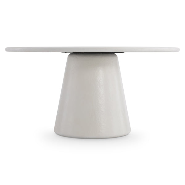 Bernhardt Bernhardt Laurel Outdoor Dining Table — 60" Round Grc Quarry Finish Pedestal, Weatherproof Elegance K2140