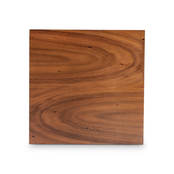 Bernhardt Bernhardt Brasea Solid Suar Wood Side Table with Natural Grain and Hidden Casters 394120