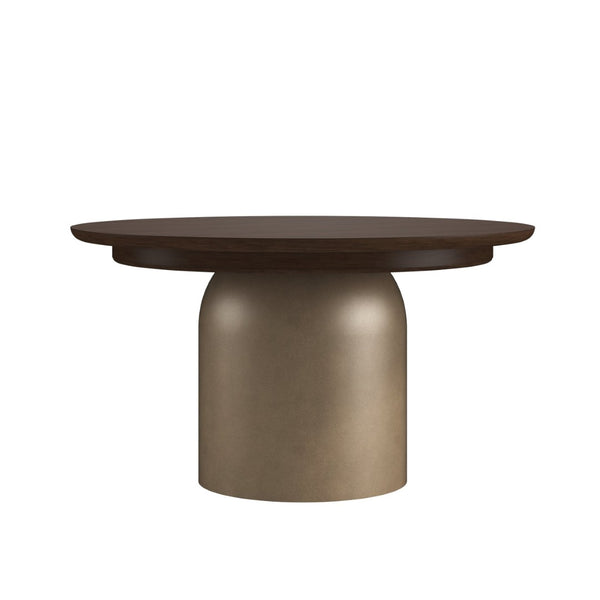 A.R.T. Furniture Verge Handcrafted Walnut Round Dining Table Top with Gentle Corners for Modern Versatility & Style 337225-1960TP