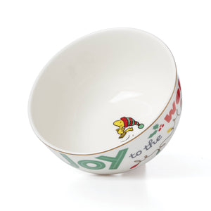 Lenox Snoopy Christmas All-Purpose Bowls, Set of 4 Multi, IVORY PORCELAIN 896322