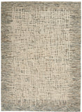 Nourison Vail VAI03 Handmade Tufted No Border Indoor Only Rustic Contemporary Rug Ivory Multicolor, Ivory Multicolor 100% Wool 99446794536