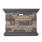 Christopher Knight Home® Noble House 32'' Stone Square Mgo Fire Pit - 40000Btu