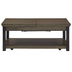 Homelegance By Top-Line Beniz Wood Finish Lift-Top Coffee Table Grey Wood