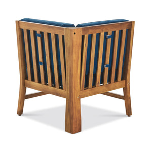 English Elm Perla Armless Accent Chair Tailored Low Profile Upholstered Seat for Living Room 58941.00CONBLU