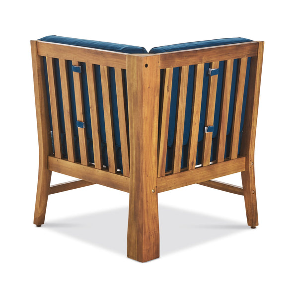 English Elm Perla Armless Accent Chair Tailored Low Profile Upholstered Seat for Living Room 58941.00CONBLU