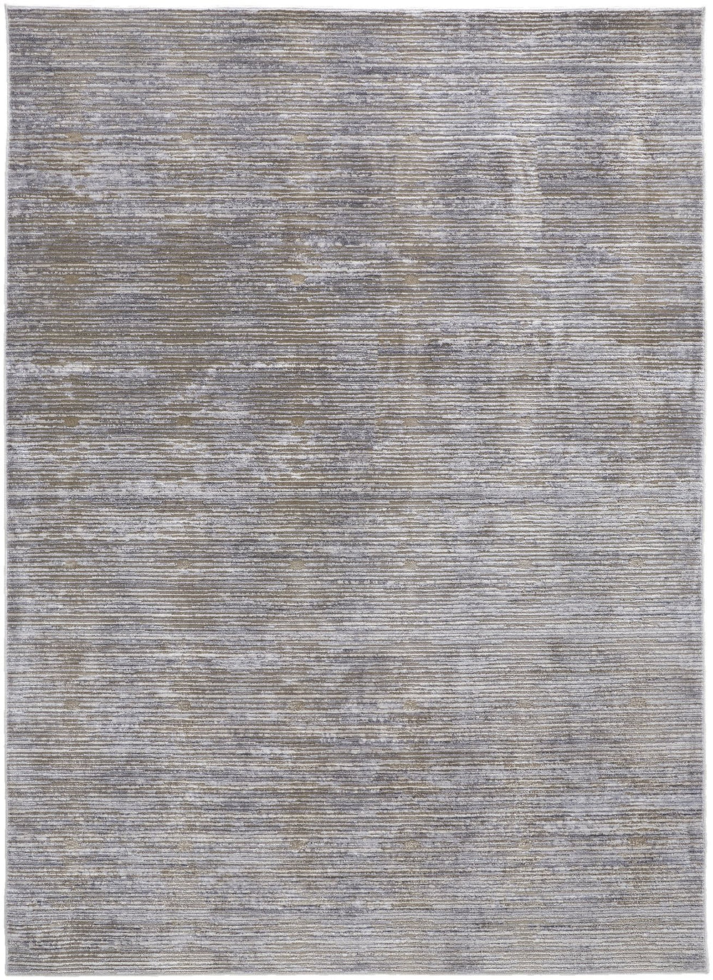 Feizy Rugs Laina Low-pile Distressed Area Rug - Versatile, Easy-care Design For Modern And Rustic Spaces Taupe,Silver,Tan Polyester,Polypropylene Lai39gafbge000j00