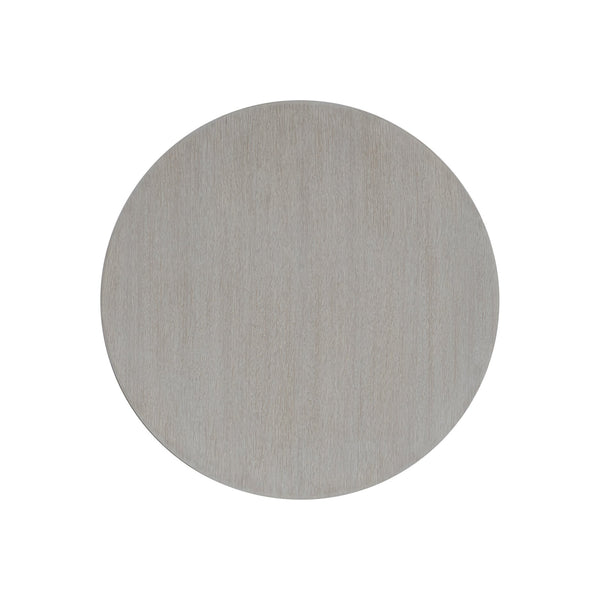 Bernhardt Bernhardt Turo Side Table — 25" Wire-Brushed Oak Top, Cylindrical Base, Bone & Fossil Finishes, Durable Elegance 508122