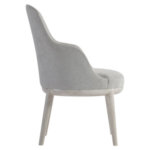 Bernhardt Bernhardt Sereno Arm Chair With Lutra Round Wood Base, Upholstered Comfort, Rustic Modern Elegance 329548
