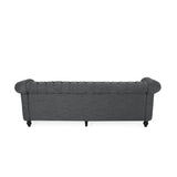 Christopher Knight Home® - Noble House - Parksley Tufted Chesterfield Fabric 3 Seater Sofa