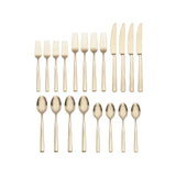 Lenox Oneida Ryder Satin Champagne 20-Piece Flatware Set Metallic, STAINLESS METAL 897336