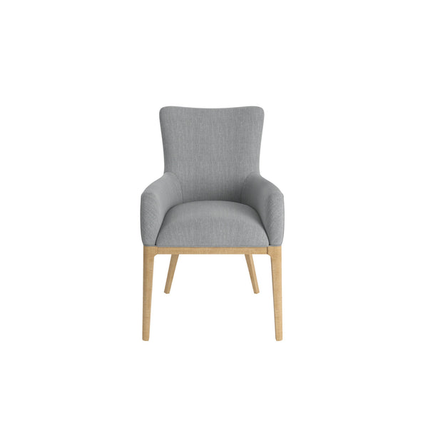 A.R.T. Furniture Loft Upholstered Arm Chair - Classic Contemporary Design With Maple Tapered Legs For Stylish Comfort Gray Material(S), Rubberwood 335207-1911