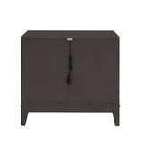 Quincy 2-Drawer Nightstand with USB Port Black with Molasses Finish P375140 Pulaski Furniture