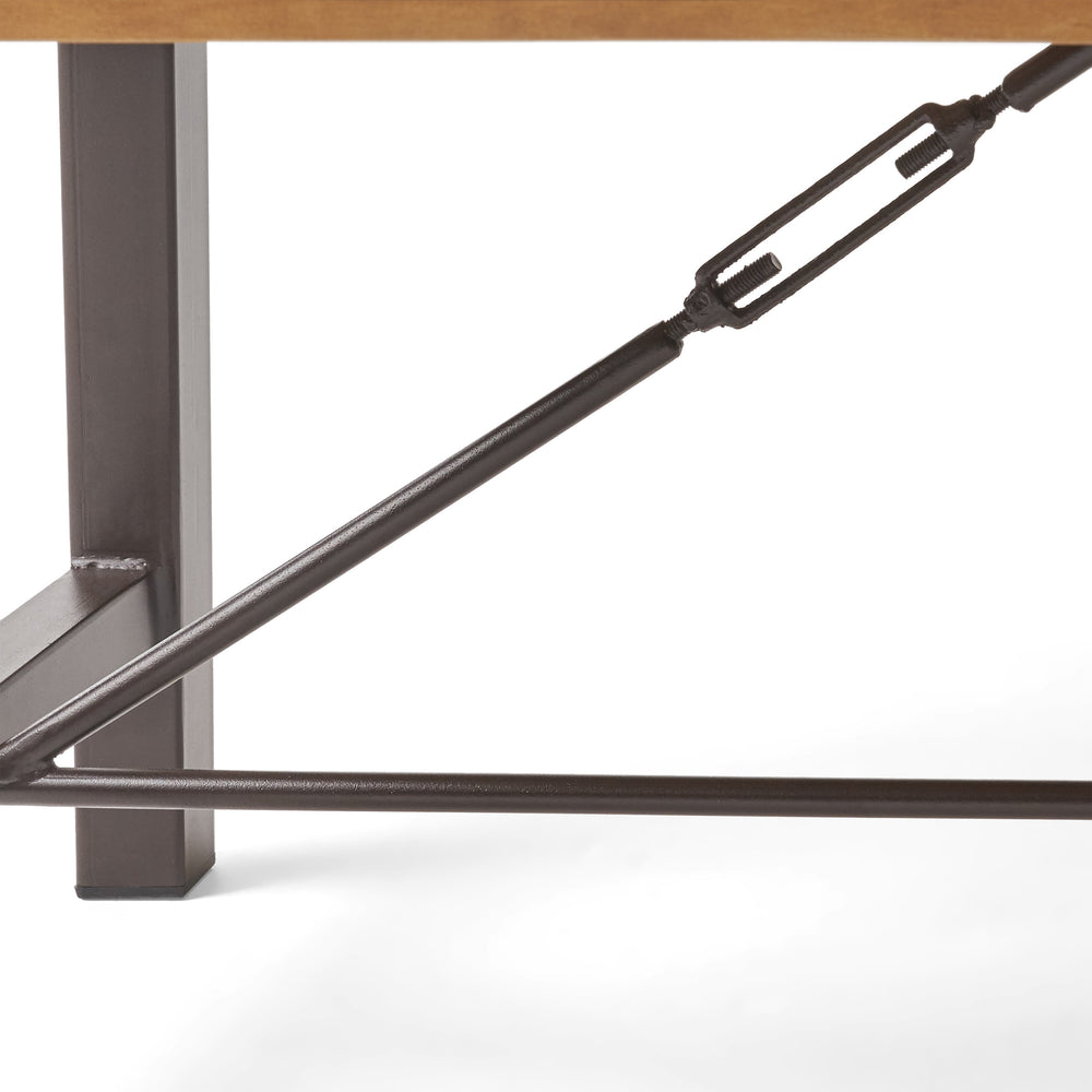 English Elm Christopher Knight Home® - Outdoor Acacia Wood Coffee Table with Teak Finish, Rustic Metal Frame, Farmhouse Patio Centerpiece 62348.00