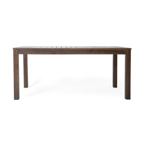 English Elm Christopher Knight Home® - MANILA 69'' TABLE Acacia Picnic Dining Table Brown — Weather-Resistant, Water-Resistant Patio Buffet Table for Guests 60078.00
