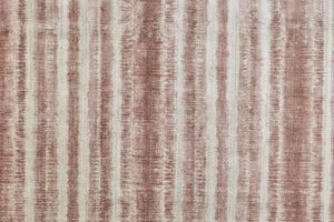 Feizy Rugs Mackay Hand Woven Viscose And Wool Low Pile Striped Rug For Luxurious Modern Home Decor Tan,Ivory,Pink Viscose,Wool Mky8824fblh000e10