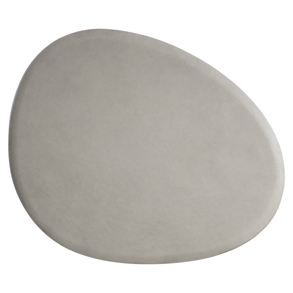 Bernhardt Bernhardt Sculptural Decliff Cocktail Table — Teardrop Cast Resin Pumice Finish, Low-Profile Artful Centerpiece 530013