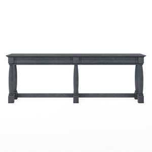A.R.T. Furniture Alcove Console Table In Slate Finish – Stylish Acacia & Maple Design With Hidden Storage Drawers Blue Acacia Solids,Maple Veneers 321314-2821