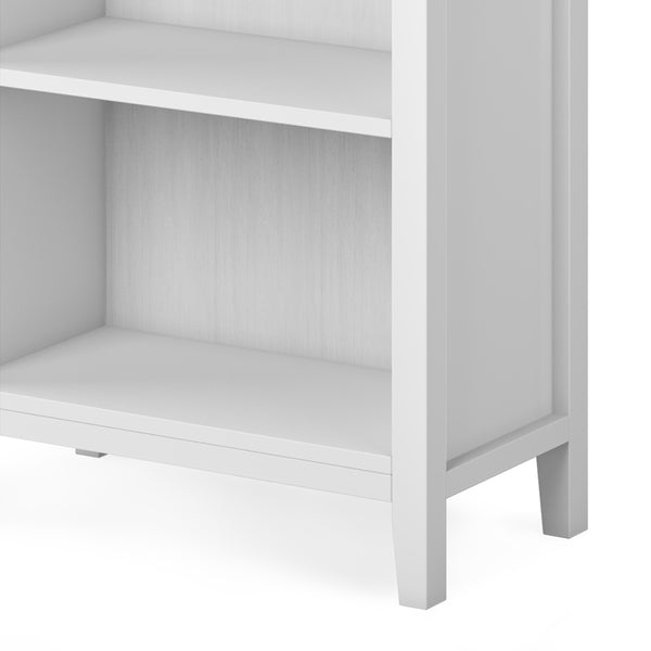 English Elm Artisan 5-Shelf Bookcase - Modern White Storage Solution For Home, Office & Family Spaces, Durable Design B136P158387