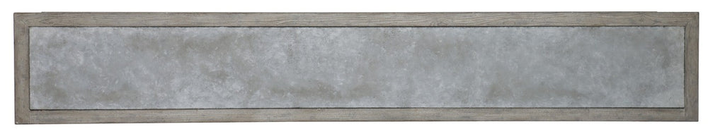 Hooker Furniture Melange Koren Credenza With Faux-Concrete Top, Elm Veneer & Gunmetal Hardware — Media-Ready Storage Statement 638-85444-95